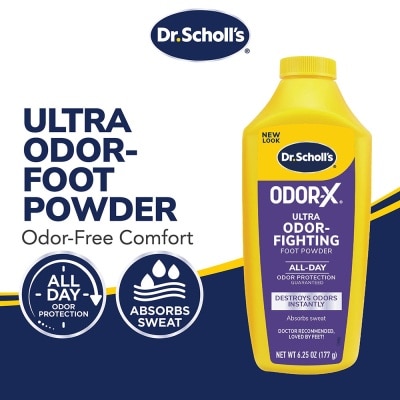 DR SCHOLL’S OdorX Ultra Odor-Fighting Foot Powder 177g