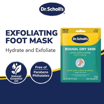 DR SCHOLL’S Rough Dry Skin Ultra-Exfoliating Foot Mask 1s