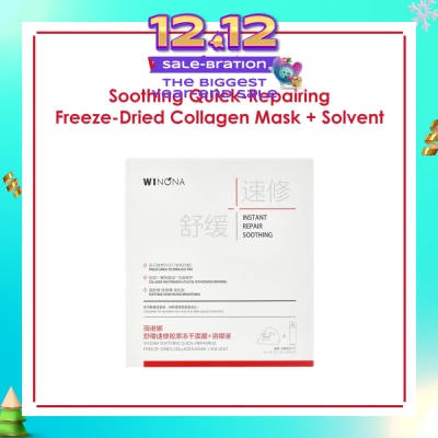 WINONA Soothing Quick-Repairing Freeze-Dried Collagen Mask + Solvent 6s