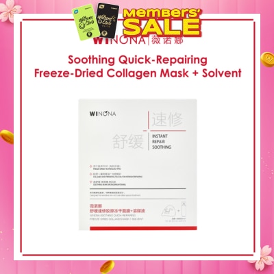 WINONA Soothing Quick-Repairing Freeze-Dried Collagen Mask + Solvent 6s