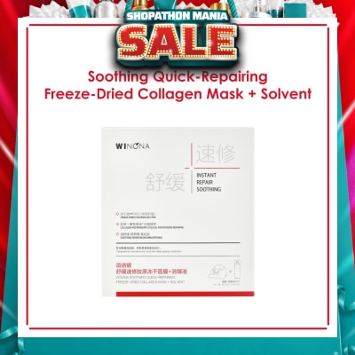 WINONA - Soothing Quick-Repairing Freeze-Dried Collagen Mask + Solvent 6s