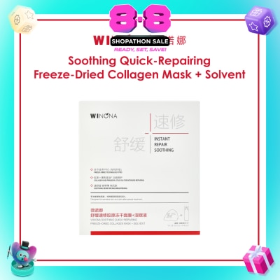 WINONA - Soothing Quick-Repairing Freeze-Dried Collagen Mask + Solvent 6s