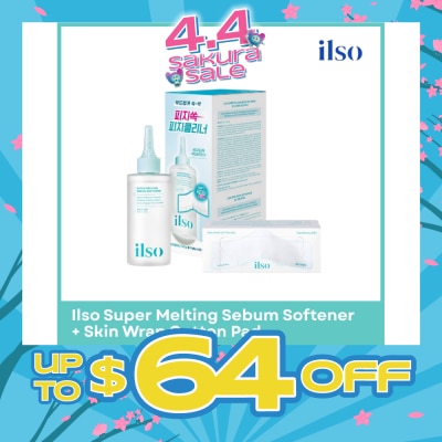 ILSO - Super Melting Sebum Softener + Skin Wrap Cotton Pad Pack 1s