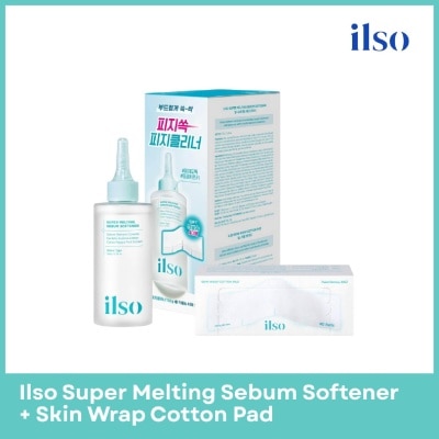 ILSO Super Melting Sebum Softener + Skin Wrap Cotton Pad Pack 1s
