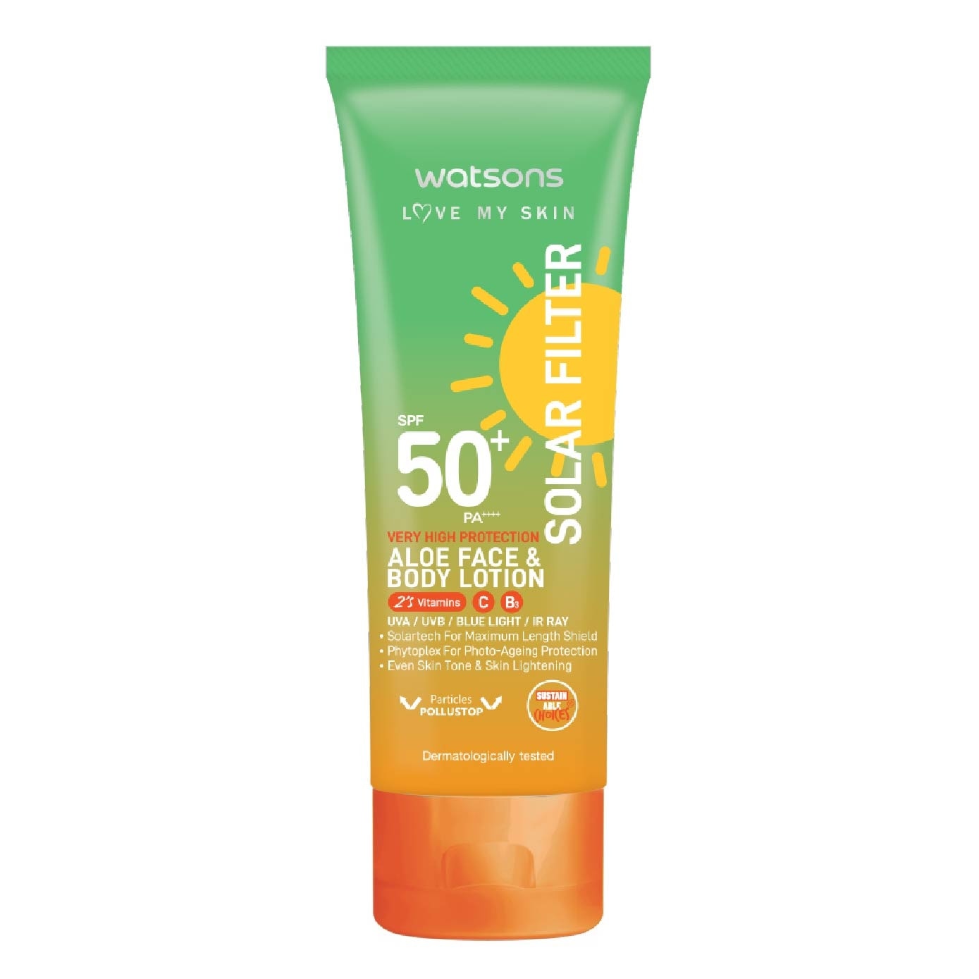 Love My Skin Solar Filter Aloe Face & Body Lotion + Body Gel 100ml Bundle Set 1s