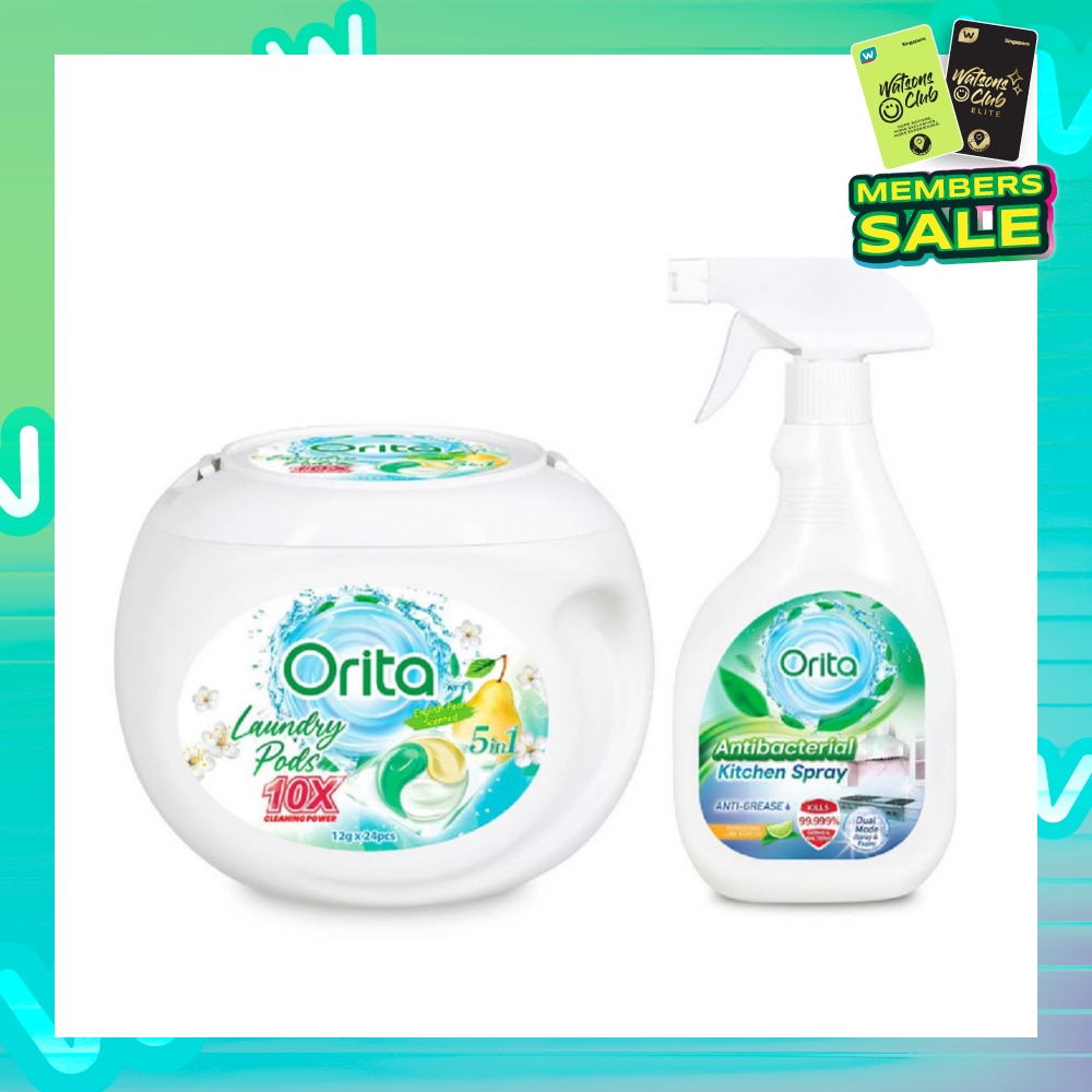 Kitchen Spray + Laundry Pod Bundle Set 1s
