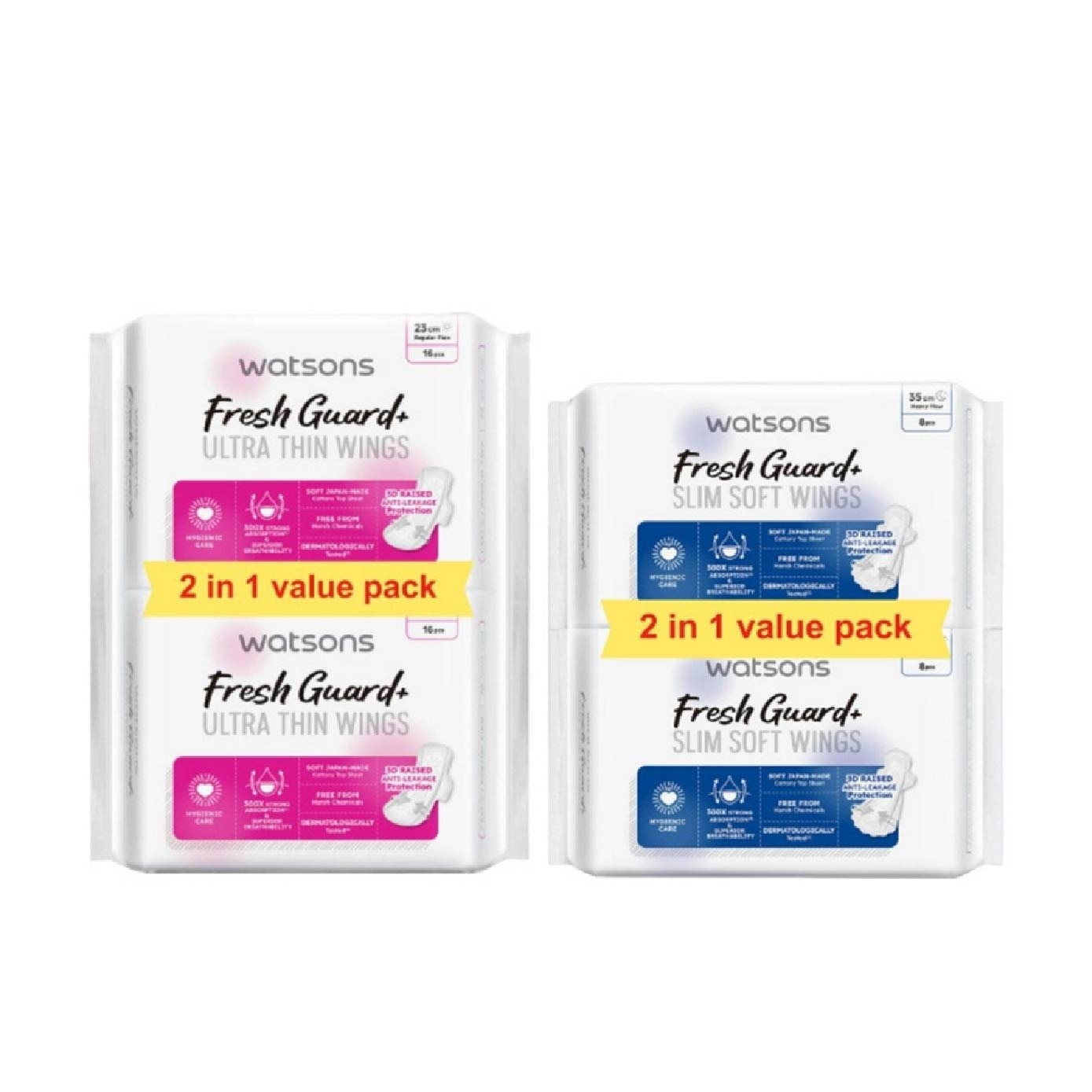Fresh Guard Day & Night Sanitary Pad Bundle Set 1s