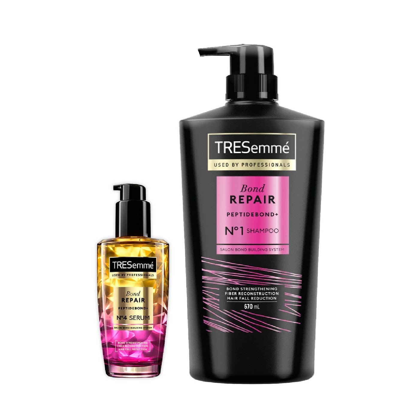 Hairfall Shampoo 670ml + Bond Repair Serum Bundle Set 1s