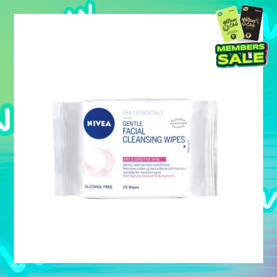 NIVEA Visage Gentle Facial Cleansing Wipes 25s