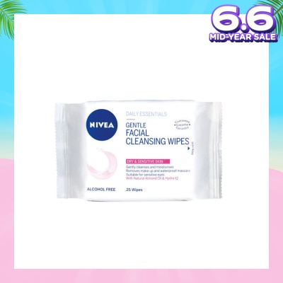 NIVEA Visage Gentle Facial Cleansing Wipes 25s
