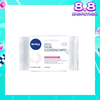 NIVEA Visage Gentle Facial Cleansing Wipes 25s
