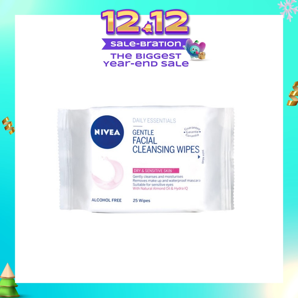 Visage Gentle Facial Cleansing Wipes 25s