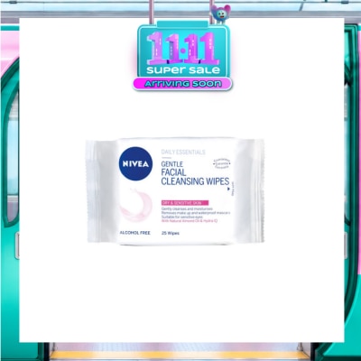 NIVEA Visage Gentle Facial Cleansing Wipes 25s image