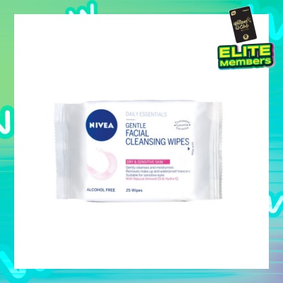 NIVEA Visage Gentle Facial Cleansing Wipes 25s