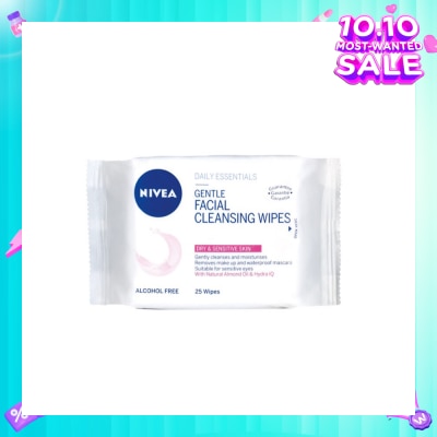 NIVEA Visage Gentle Facial Cleansing Wipes 25s