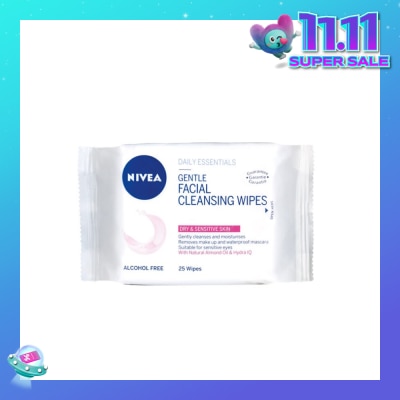NIVEA Visage Gentle Facial Cleansing Wipes 25s