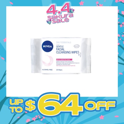 NIVEA - Visage Gentle Facial Cleansing Wipes 25s