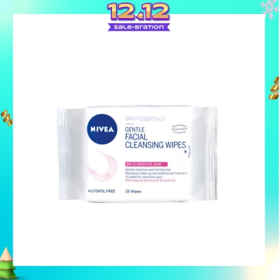 NIVEA Visage Gentle Facial Cleansing Wipes 25s