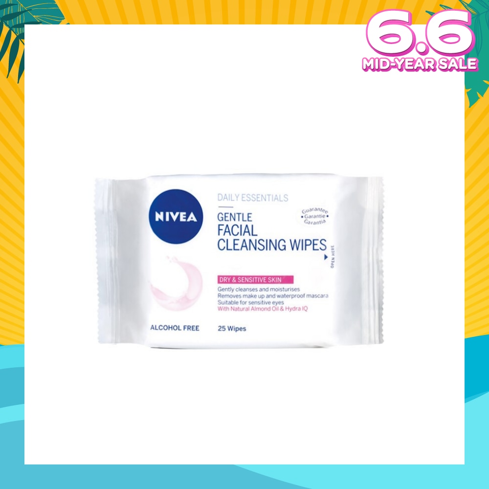 Visage Gentle Facial Cleansing Wipes 25s