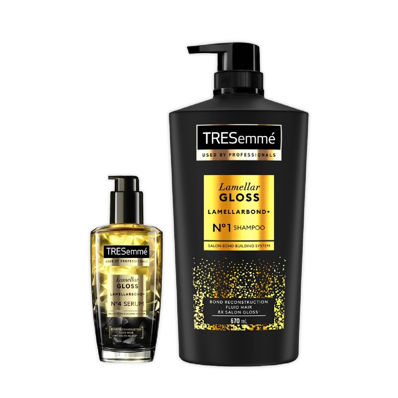 Lamellar Gloss Shampoo + Serum Bundle Set 1s