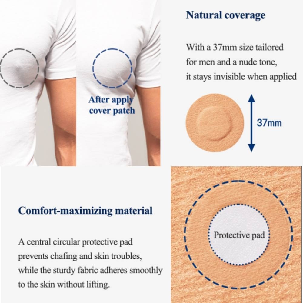 Men Skinfit Cover Nipple Patch 60s
