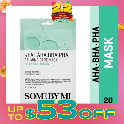 SOME BY MI Real AHA BHA PHA Calming Care Mask 20g