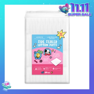 WATSONS Line Friends Minini Side Sealed Cotton Puffs 189s