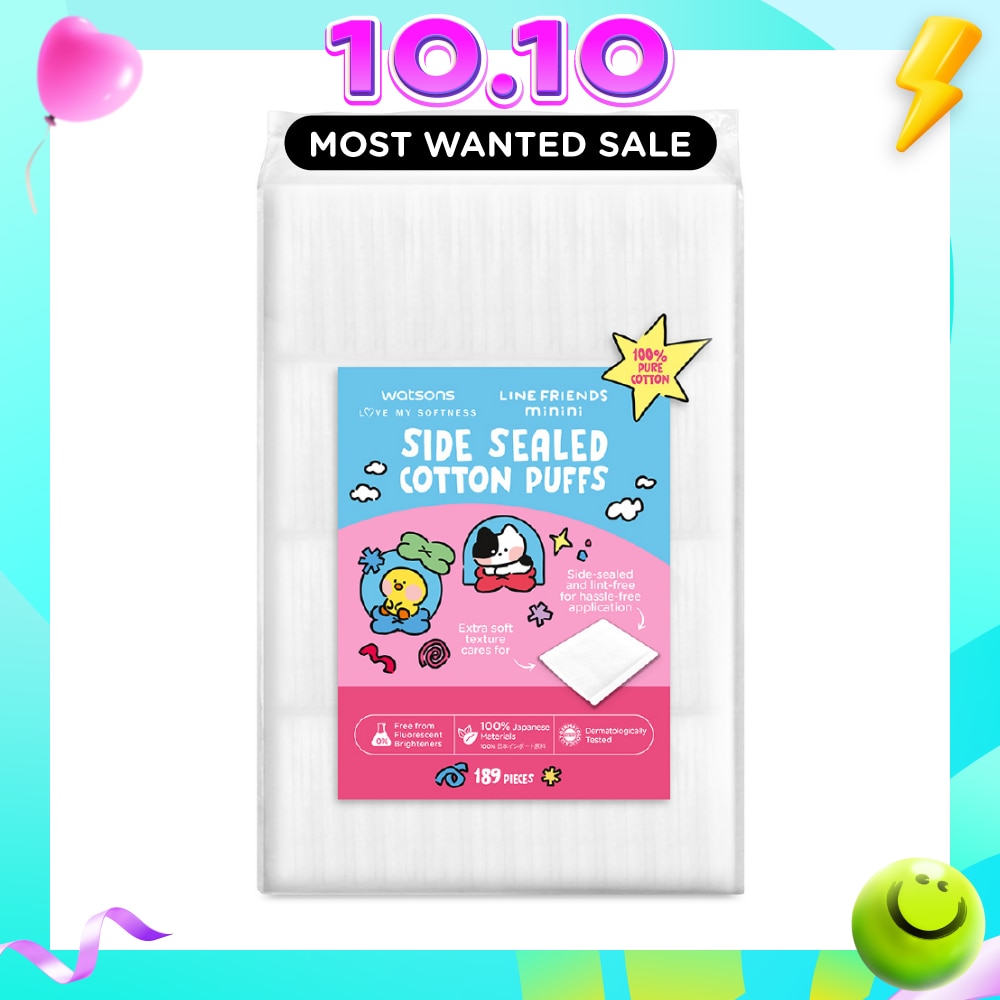 Line Friends Minini Side Sealed Cotton Puffs 189s image