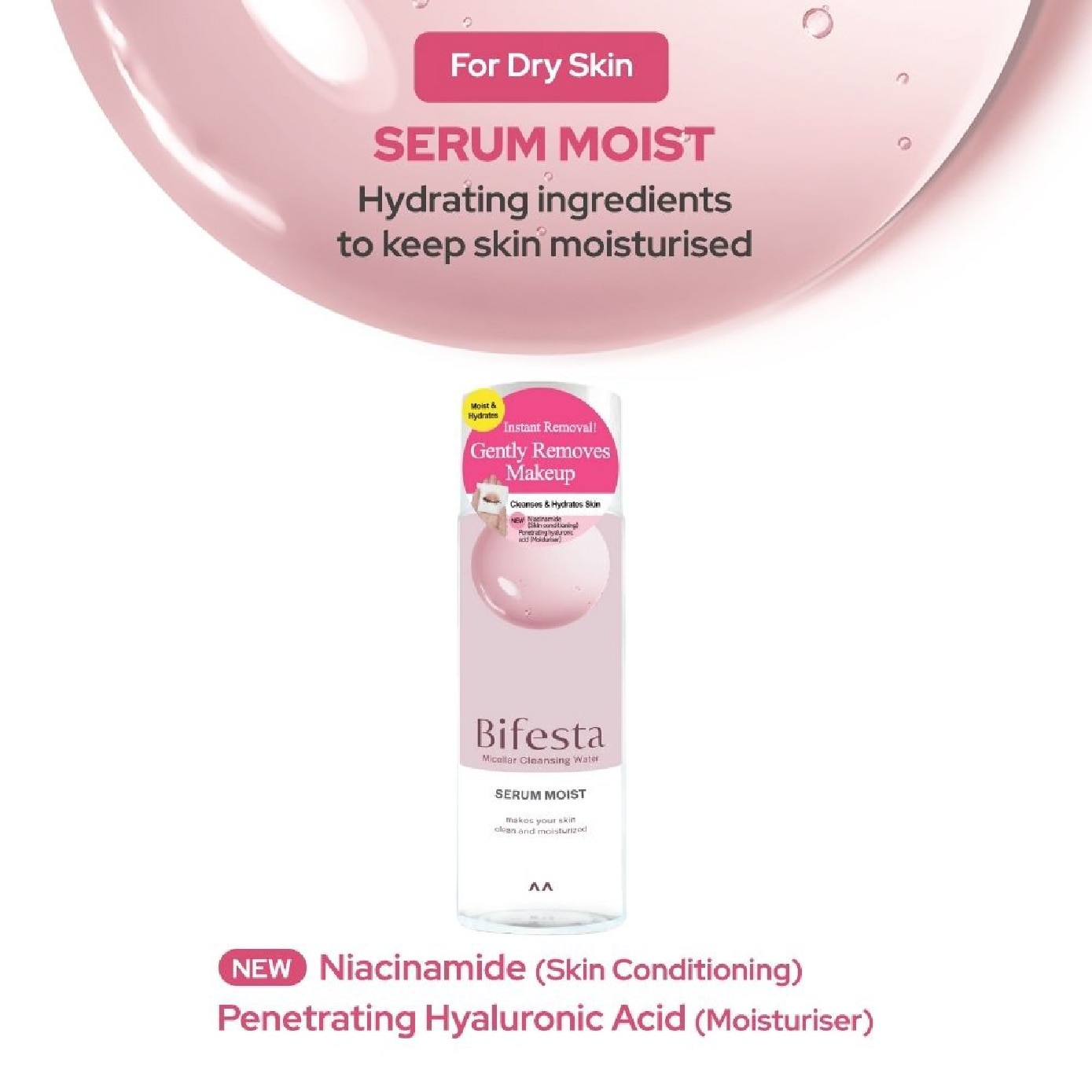Micellar Cleansing Water Serum Moist 90ml