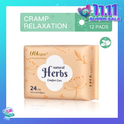 UUCare® Natural Herbs Comfort Care Herbal Pad Ultra Slim 24cm 12s