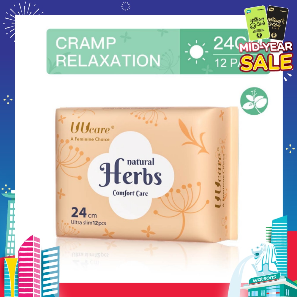 Natural Herbs Comfort Care Herbal Pad Ultra Slim 24cm 12s