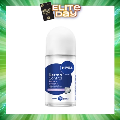 NIVEA - Female Deodorant Derma Control Restore Roll On 50ml (Expiry: Mar`2027)