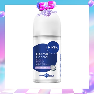NIVEA - Female Deodorant Derma Control Restore Roll On 50ml (Expiry: Mar`2027)