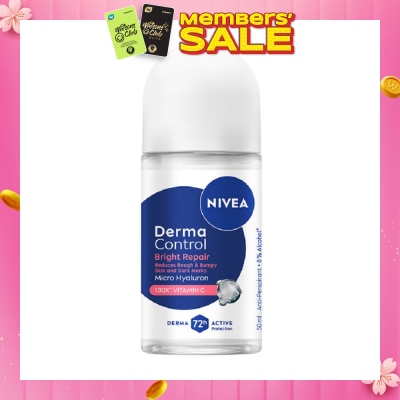 NIVEA Female Deodorant Derma Control Bright Repair Roll On 50ml