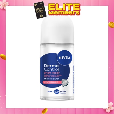NIVEA Female Deodorant Derma Control Bright Repair Roll On 50ml