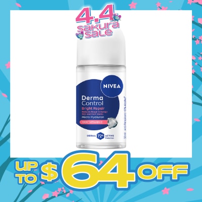 NIVEA - Female Deodorant Derma Control Bright Repair Roll On 50ml