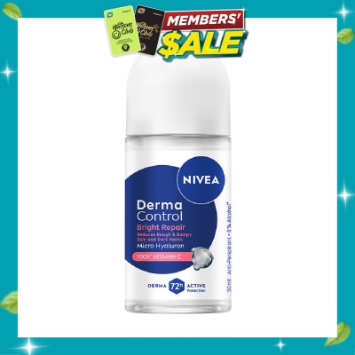 NIVEA Female Deodorant Derma Control Bright Repair Roll On 50ml image