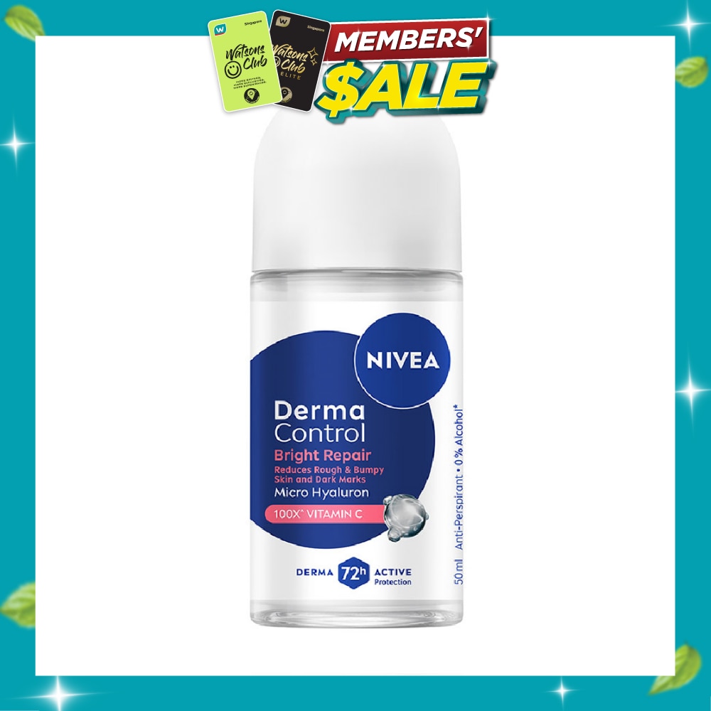 Female Deodorant Derma Control Bright Repair Roll On 50ml image