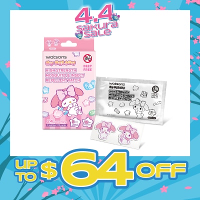 WATSONS - Sanrio My Melody High Strength Mosquito & Insect Repellent Patch 24s