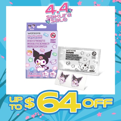 WATSONS - Sanrio Kuromi High Strength Mosquito & Insect Repellent Patch 24s