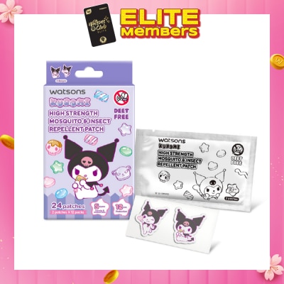 WATSONS Sanrio Kuromi High Strength Mosquito & Insect Repellent Patch 24s