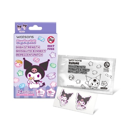 WATSONS Sanrio Kuromi High Strength Mosquito & Insect Repellent Patch 24s