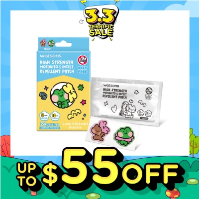 WATSONS Line Friends Minini High Strength Mosquito & Insect Repellent Patch 24s