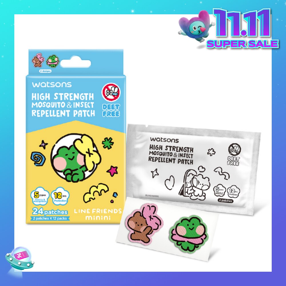 Line Friends Minini High Strength Mosquito & Insect Repellent Patch 24s