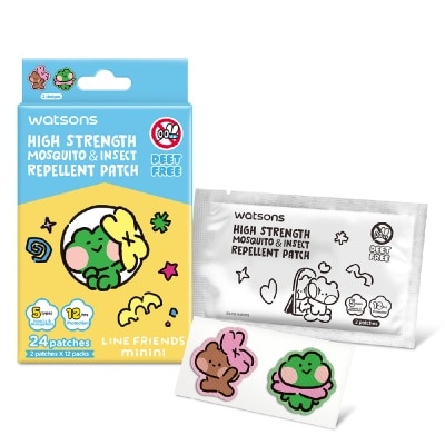 WATSONS Line Friends Minini High Strength Mosquito & Insect Repellent Patch 24s