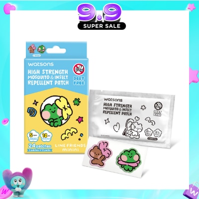 WATSONS - Line Friends Minini High Strength Mosquito & Insect Repellent Patch 24s image