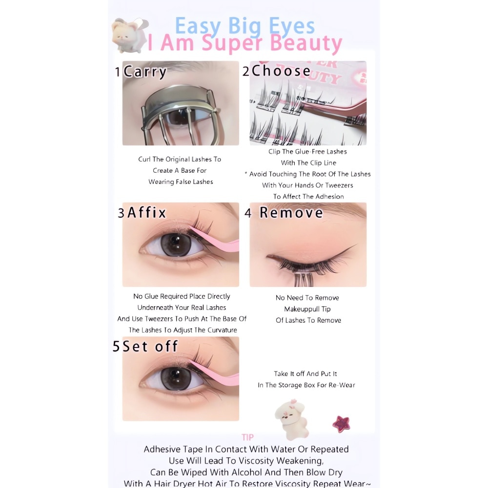 I Am Super Beauty Glue-Free False Eyelash N04 30s
