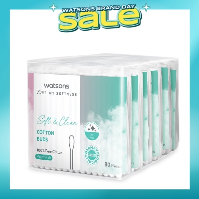 WATSONS - X-Flower Soft & Clean Cotton Buds 80s x 6