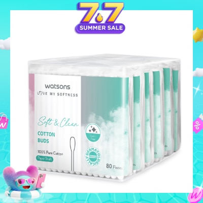 WATSONS - X-Flower Soft & Clean Cotton Buds 80s x 6