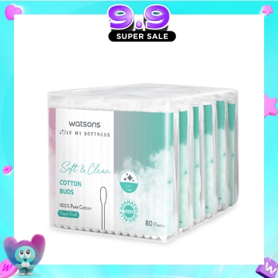 WATSONS - X-Flower Soft & Clean Cotton Buds 80s x 6 image